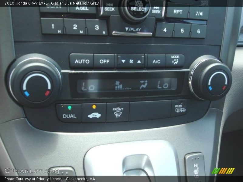 Glacier Blue Metallic / Gray 2010 Honda CR-V EX-L