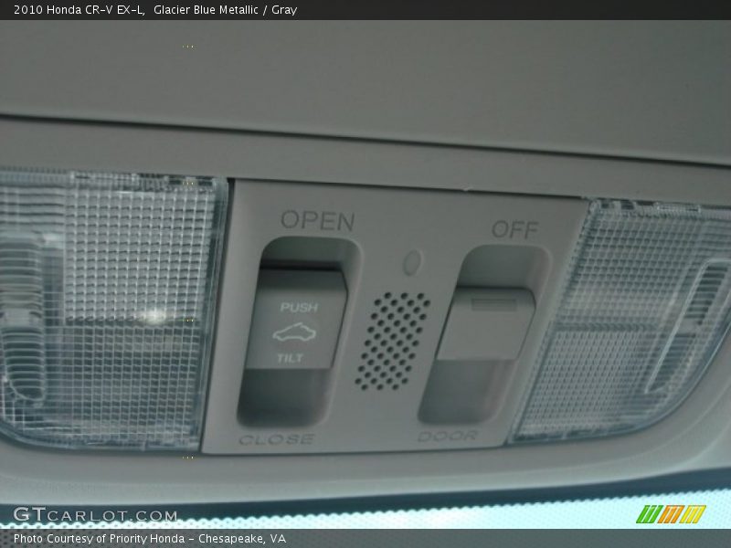 Glacier Blue Metallic / Gray 2010 Honda CR-V EX-L