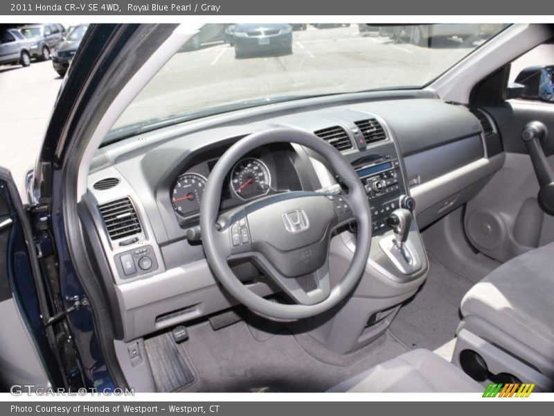 Royal Blue Pearl / Gray 2011 Honda CR-V SE 4WD