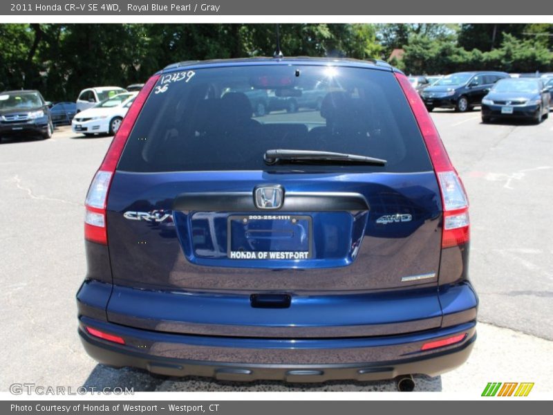 Royal Blue Pearl / Gray 2011 Honda CR-V SE 4WD