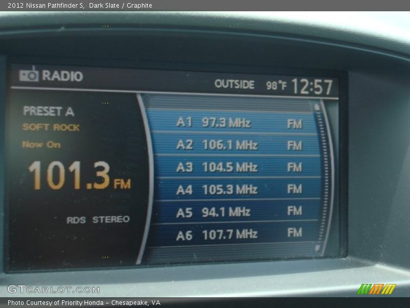 Dark Slate / Graphite 2012 Nissan Pathfinder S
