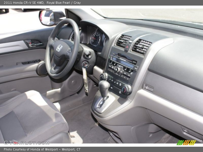 Royal Blue Pearl / Gray 2011 Honda CR-V SE 4WD