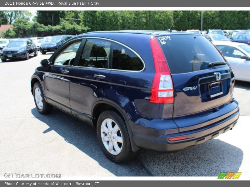 Royal Blue Pearl / Gray 2011 Honda CR-V SE 4WD