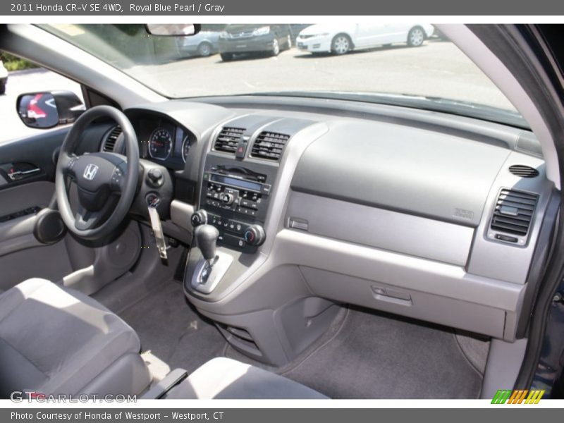 Royal Blue Pearl / Gray 2011 Honda CR-V SE 4WD