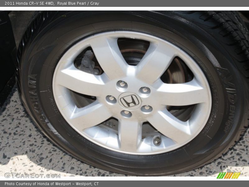 Royal Blue Pearl / Gray 2011 Honda CR-V SE 4WD