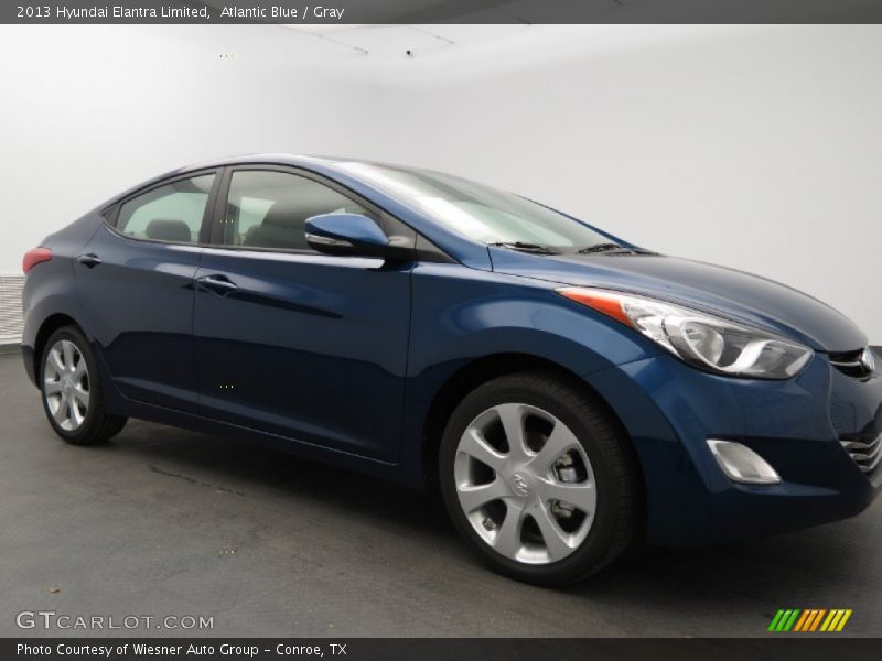 Atlantic Blue / Gray 2013 Hyundai Elantra Limited