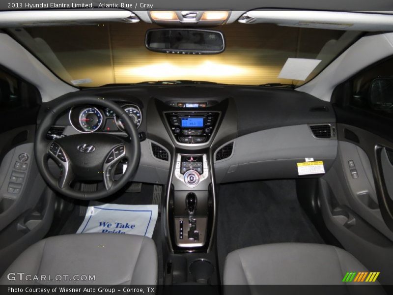 Atlantic Blue / Gray 2013 Hyundai Elantra Limited