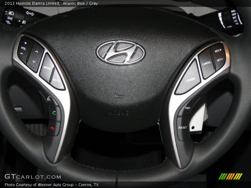 Atlantic Blue / Gray 2013 Hyundai Elantra Limited