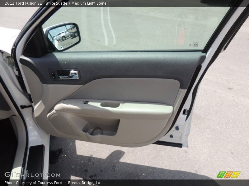 White Suede / Medium Light Stone 2012 Ford Fusion SE