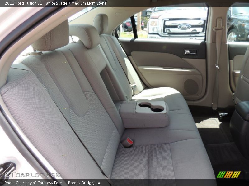 White Suede / Medium Light Stone 2012 Ford Fusion SE