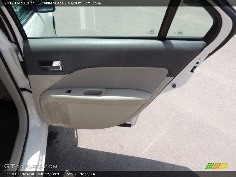 White Suede / Medium Light Stone 2012 Ford Fusion SE