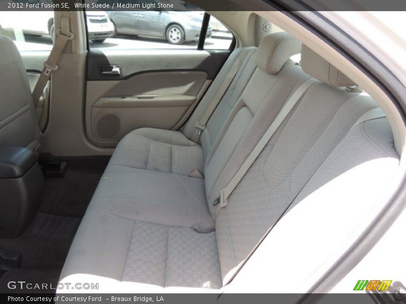 White Suede / Medium Light Stone 2012 Ford Fusion SE