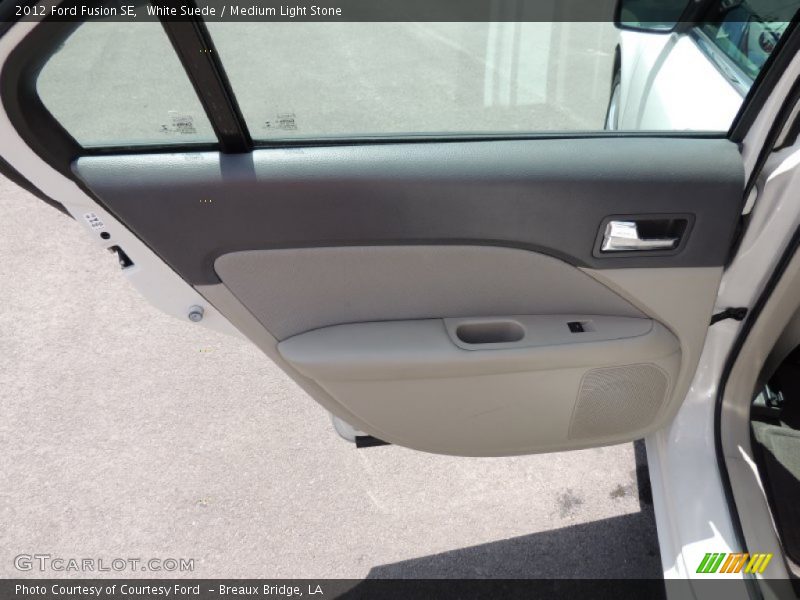 White Suede / Medium Light Stone 2012 Ford Fusion SE