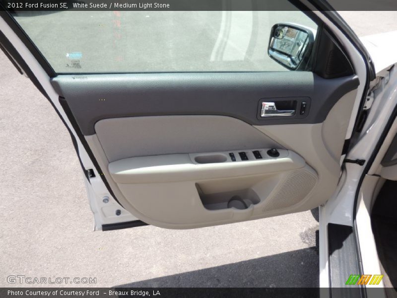 White Suede / Medium Light Stone 2012 Ford Fusion SE