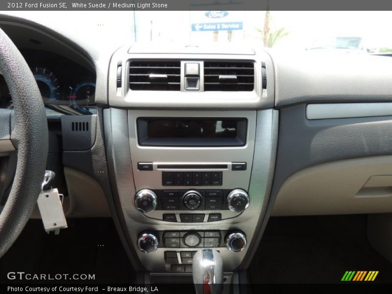 White Suede / Medium Light Stone 2012 Ford Fusion SE