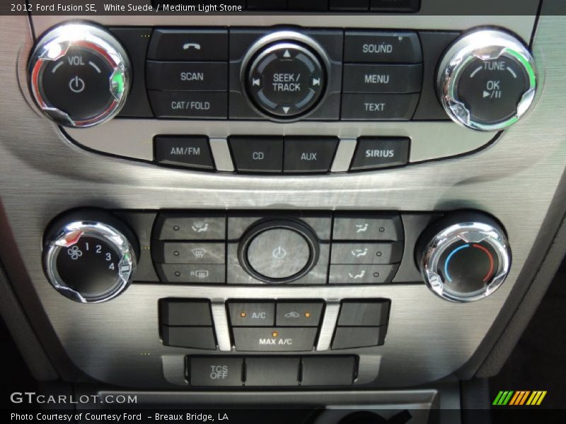White Suede / Medium Light Stone 2012 Ford Fusion SE