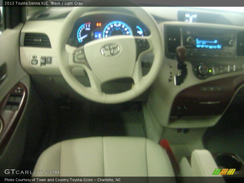 Black / Light Gray 2013 Toyota Sienna XLE