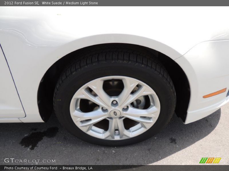 White Suede / Medium Light Stone 2012 Ford Fusion SE