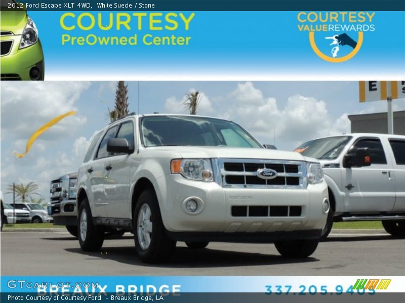 White Suede / Stone 2012 Ford Escape XLT 4WD