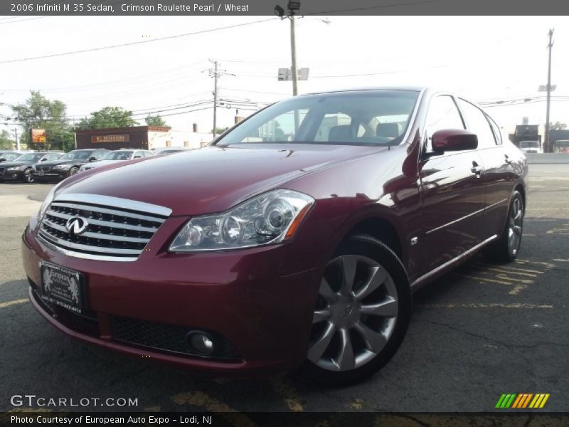 Crimson Roulette Pearl / Wheat 2006 Infiniti M 35 Sedan