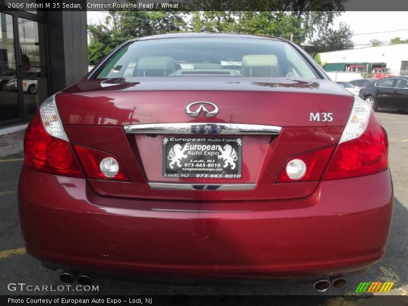 Crimson Roulette Pearl / Wheat 2006 Infiniti M 35 Sedan
