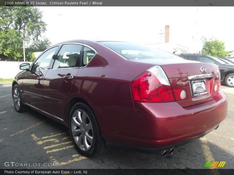 Crimson Roulette Pearl / Wheat 2006 Infiniti M 35 Sedan