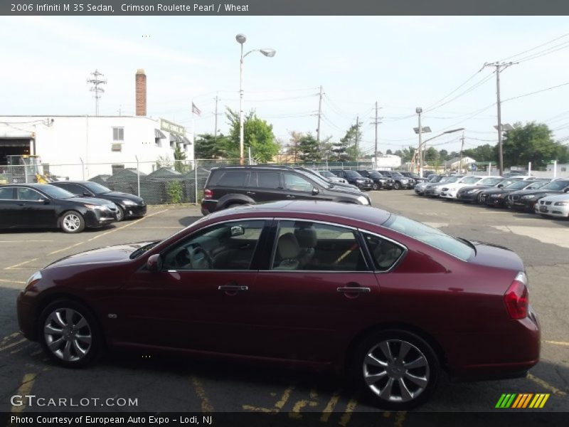 Crimson Roulette Pearl / Wheat 2006 Infiniti M 35 Sedan