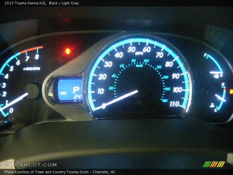 Black / Light Gray 2013 Toyota Sienna XLE