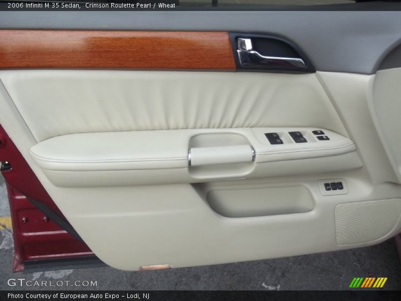 Crimson Roulette Pearl / Wheat 2006 Infiniti M 35 Sedan
