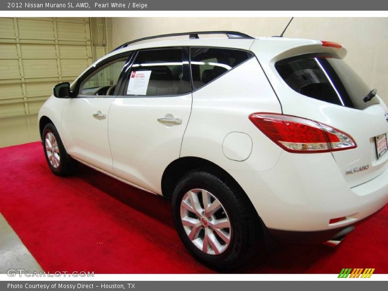 Pearl White / Beige 2012 Nissan Murano SL AWD