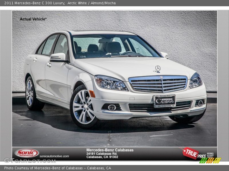 Arctic White / Almond/Mocha 2011 Mercedes-Benz C 300 Luxury