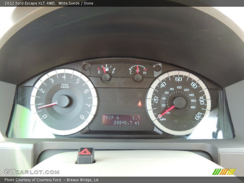 White Suede / Stone 2012 Ford Escape XLT 4WD