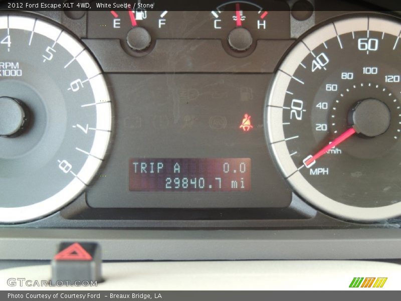 White Suede / Stone 2012 Ford Escape XLT 4WD