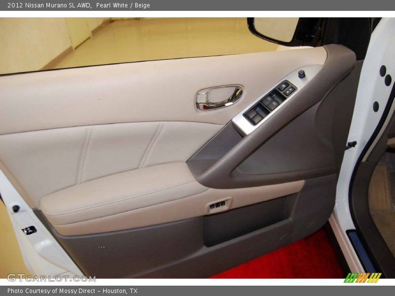 Pearl White / Beige 2012 Nissan Murano SL AWD
