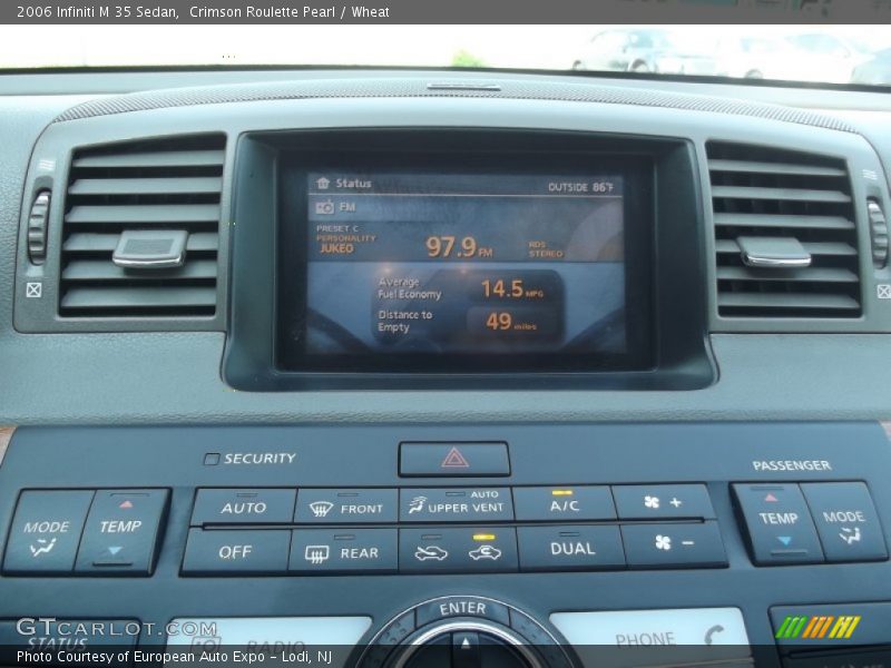 Crimson Roulette Pearl / Wheat 2006 Infiniti M 35 Sedan