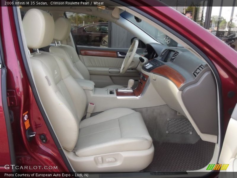 Crimson Roulette Pearl / Wheat 2006 Infiniti M 35 Sedan