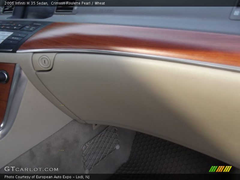 Crimson Roulette Pearl / Wheat 2006 Infiniti M 35 Sedan