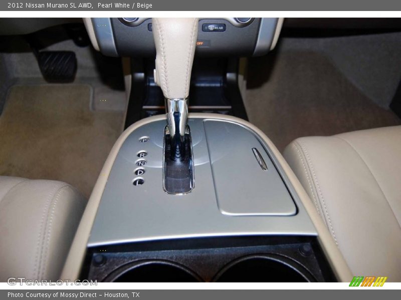 Pearl White / Beige 2012 Nissan Murano SL AWD