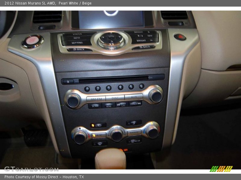 Pearl White / Beige 2012 Nissan Murano SL AWD