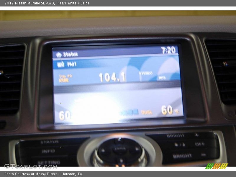 Pearl White / Beige 2012 Nissan Murano SL AWD