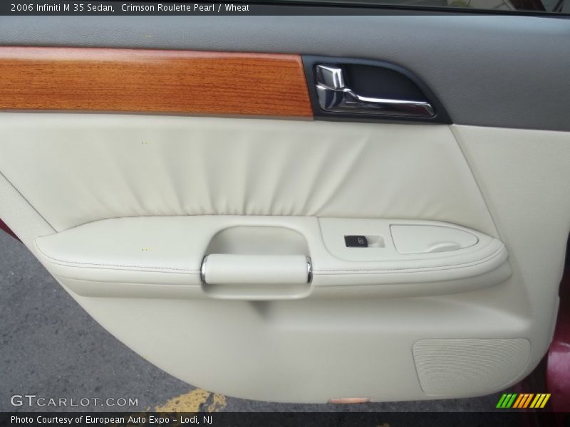 Crimson Roulette Pearl / Wheat 2006 Infiniti M 35 Sedan