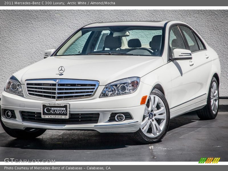 Arctic White / Almond/Mocha 2011 Mercedes-Benz C 300 Luxury