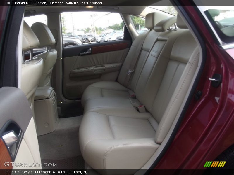 Crimson Roulette Pearl / Wheat 2006 Infiniti M 35 Sedan