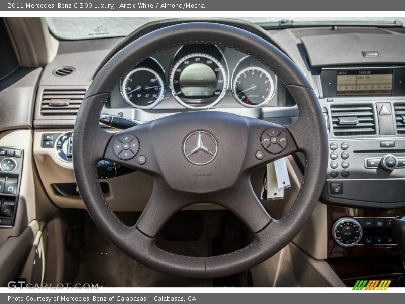 Arctic White / Almond/Mocha 2011 Mercedes-Benz C 300 Luxury