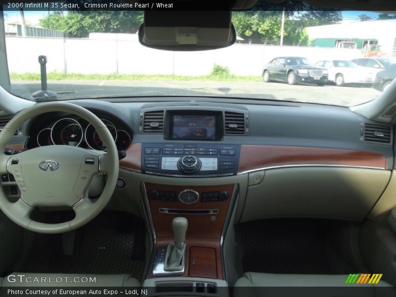 Crimson Roulette Pearl / Wheat 2006 Infiniti M 35 Sedan