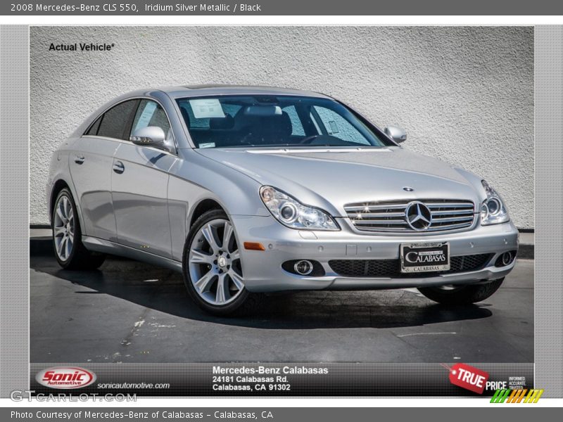 Iridium Silver Metallic / Black 2008 Mercedes-Benz CLS 550