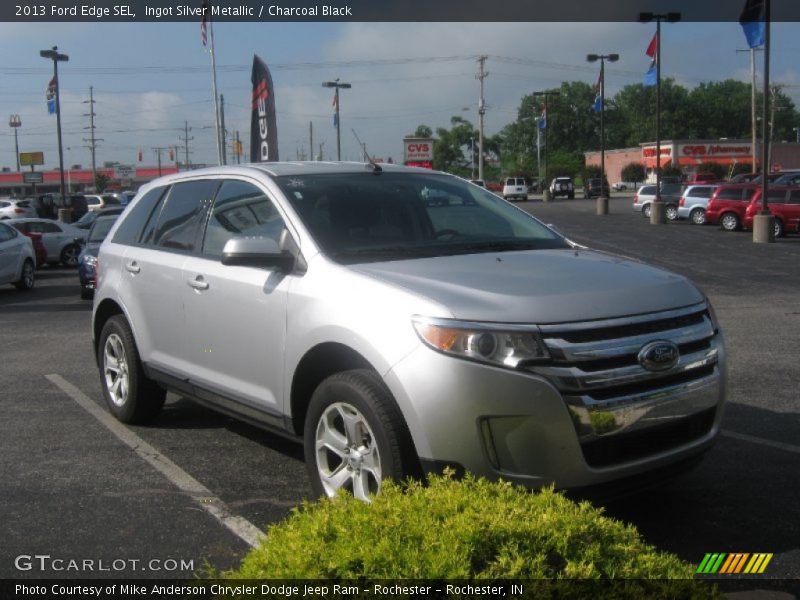 Ingot Silver Metallic / Charcoal Black 2013 Ford Edge SEL