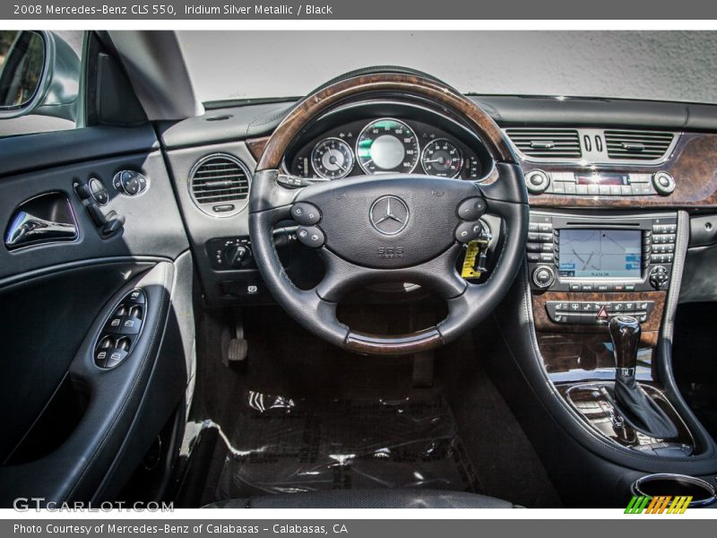 Iridium Silver Metallic / Black 2008 Mercedes-Benz CLS 550