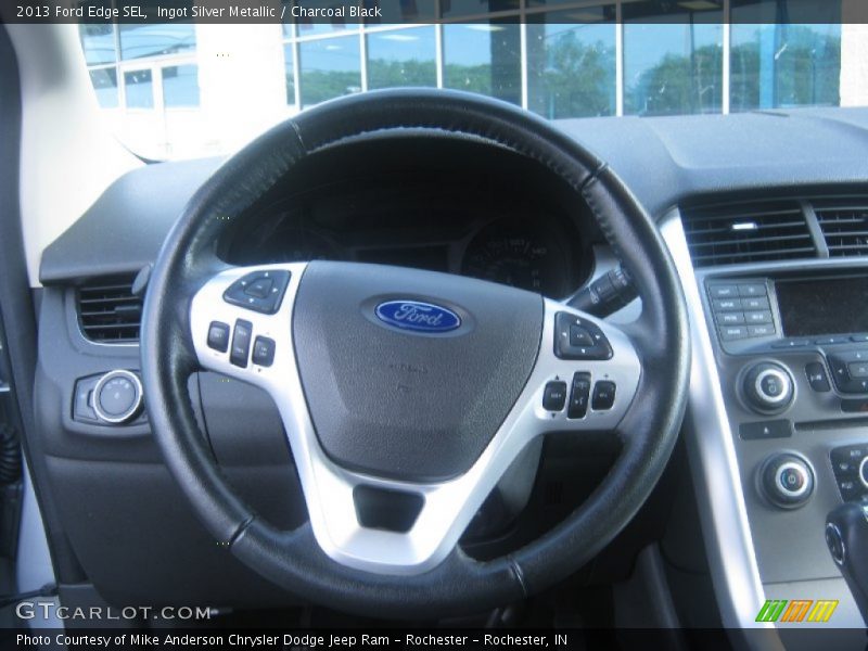 Ingot Silver Metallic / Charcoal Black 2013 Ford Edge SEL