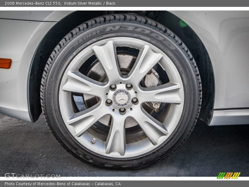 Iridium Silver Metallic / Black 2008 Mercedes-Benz CLS 550